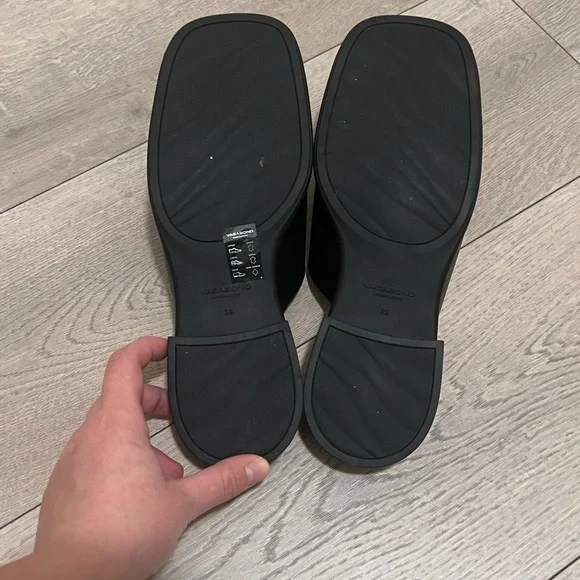 Vagabond Everyday Woven Mule Loafers Black Leather Size 39 US 9 - Picture 3 of 3